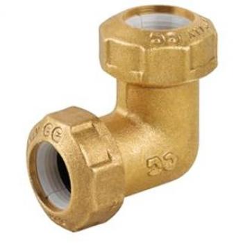Coude Double 50x50 en Laiton