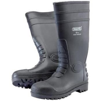 Stivali Wellington di Sicurezza Draper S5 Taglia 9/43 Nero