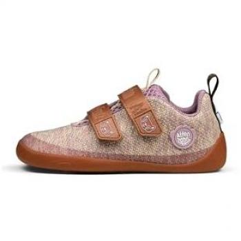 AFFENZAHN Kinder Barfußschuhe KNIT HAPPY Katze beige 31