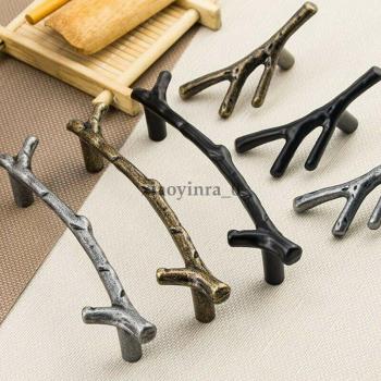 Zinc Alloy Branch Design Drawer Handles