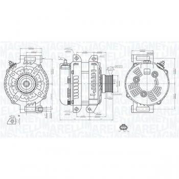 Alternador 063735749010 da MAGNETI MARELLI