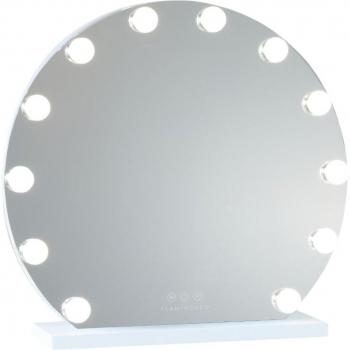 Flamingueo Espejo Maquillaje Luz 12 Luces LED Redondo