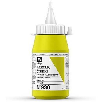 Bright Fluorine Yellow Acrylic Pot
