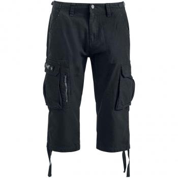 Shorts 3/4 Vintage Militari Neri