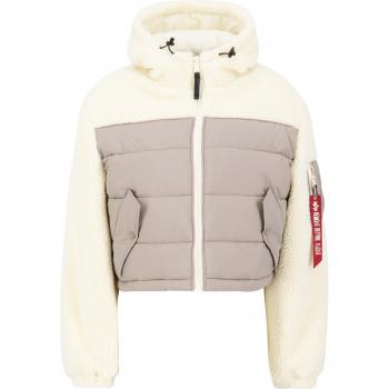 Giacca Teddy Trapuntata Beige Alpha Industries