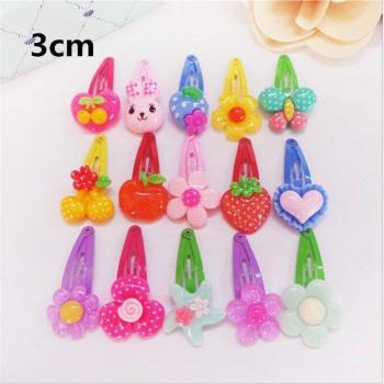 20pcs Handmade Resin Flower Hair Clips