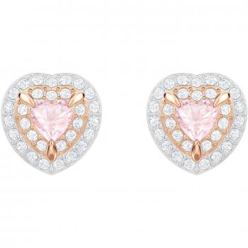 Swarovski Rosé Hoop Earrings One