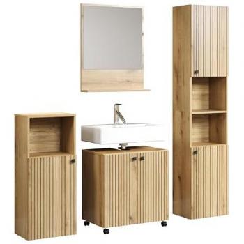 Badmöbel Set Pure Bliss Evoke Eiche 4-teilig 160 x 190 cm