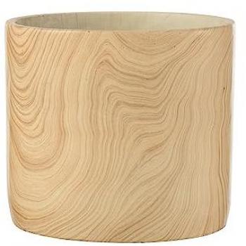 Pot Décoratif Ciment Forêt 21cm Beige