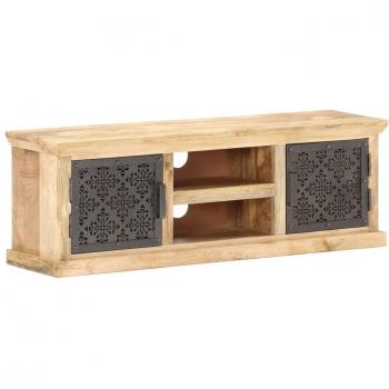 VidaXL Solid Wood TV Cabinet with Steel Doors 120x30x40 cm