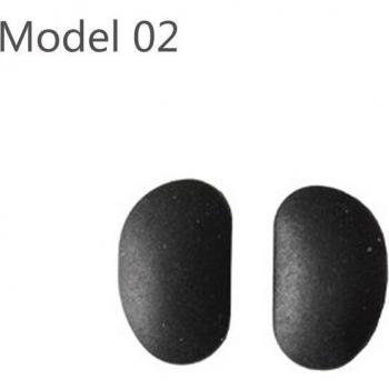 Nose Pad Replacement for Sunglasses/Glasses – Black Rubber, 10 Pairs (20 pcs)