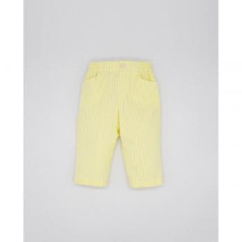 Pantalón seersucker amarillo para bebé niño Fina Ejerique