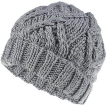 Gorro de Lana Fuerte y Estilo Geométrico Mujer