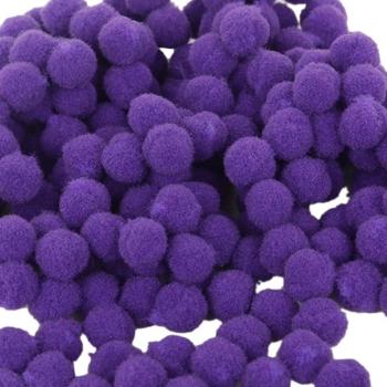 Mini Pompons für Bastelarbeiten-100 Stück, 18mm, 9 lebendige Farben