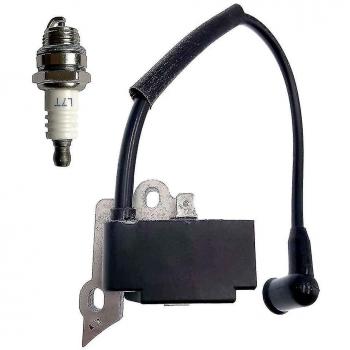 Bobine d’allumage pour tronçonneuse Poulan Craftsman avec bougie, remplaçant 530039198