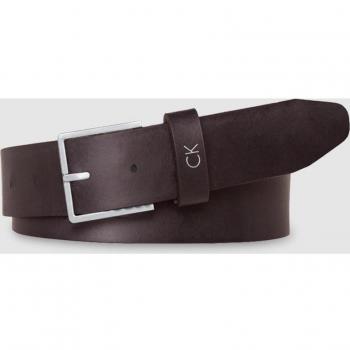 Cinturón de piel marrón para hombre Calvin Klein