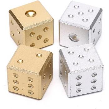 16mm Aluminum Dice Silver