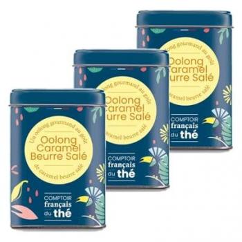 Trio de Thés Oolong Caramel Beurre Salé – Boîte 100 g