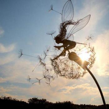 Fairy Dandelion Garden Decor