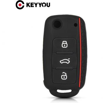 Silicone Key Fob Cover for VW Models: Polo, Bora, Beetle, Tiguan, Passat, Golf