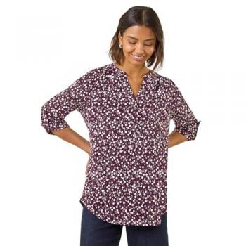 Roman Bloom Stretch Top