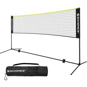 5m Outdoor Badminton and Tennis Net, Black & Yellow Design