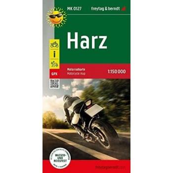 Harz, Motorradkarte 1:150.000, freytag & berndt
