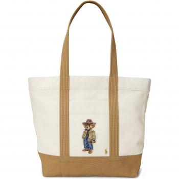 Tote moyen beige Ralph Lauren pour femmes
