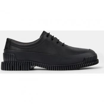 Camper Pix Men's Black Smooth Leather Lace-Up Formal Shoes