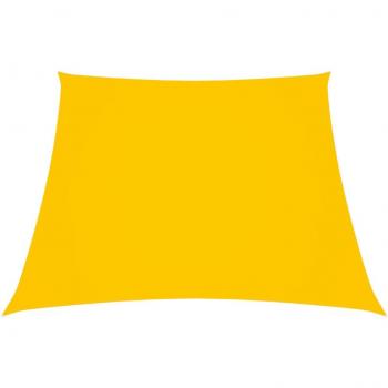 Toldo Trapezoidal de Tela Oxford Amarillo 3/4x2 m