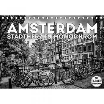 AMSTERDAM Stadtherz in Monochrom