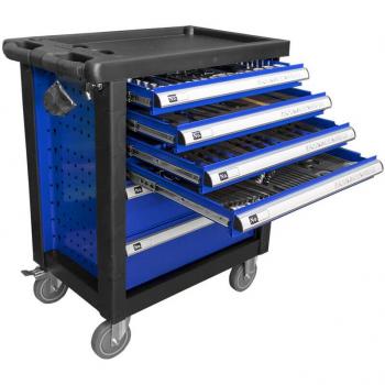 Carrello Blu a 6 Cassetti – 171 Utensili + Torcia Omaggio
