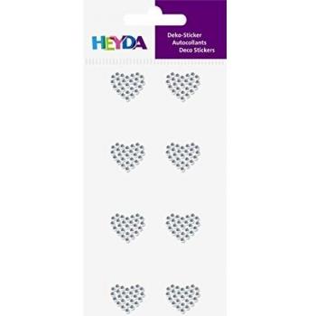 Sticker strass Coeur transparent