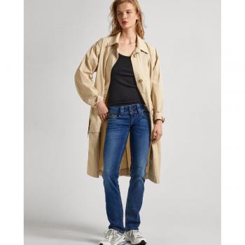Jeans Dritti Donna Venus Pepe Jeans, Vita Bassa e Effetto Usato