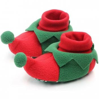 Pantoufles de Noël unisexe pour nouveau-nés