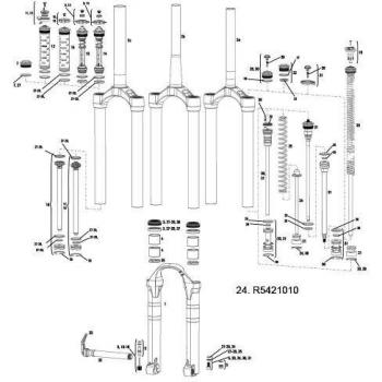 Componenti per sospensione RockShox Lyrik 2010-2015