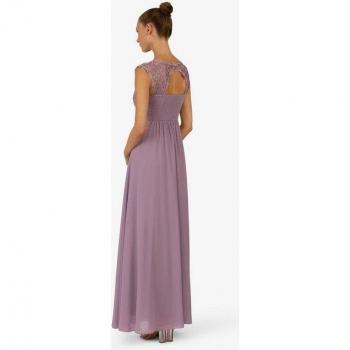 Kraimod Damenkleid „Aquarell“ – lila, Größe 48, abendlich, Kappenarme