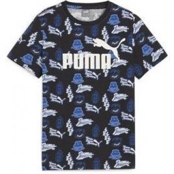 Puma Kinder T-Shirt im 90er Jahre Stil mit All Over Print