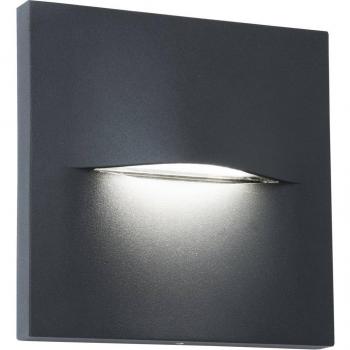 Viokef Applique Vita LED d'extérieur gris foncé 14 x 14 cm