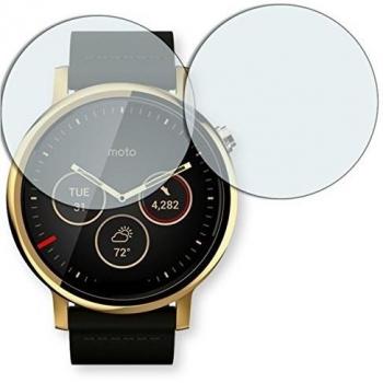 Protector de Pantalla Golebo 42 mm – Versión Invisible Crystal Clear (Motorola Moto 360 Gen 2)
