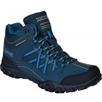 Bleu Regatta Edgepoint Mid – Chaussures marchées junior, étanches, taille 32