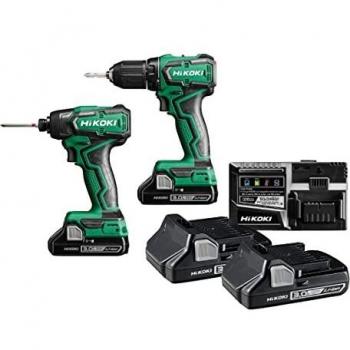 HIKOKI Perceuse visseuse DS18DD + Visseuse Ã  choc WH18DD