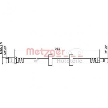 METZGER 4111487 Tubo freno