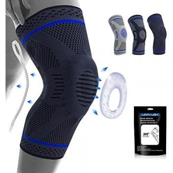 Lexniush Arthritis Relief Knee Brace – Side Stabilizers & Gel Cushioning