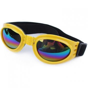 Gafas de sol impermeables para perros grandes, con lentes UV y plegables