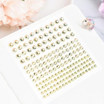 80pcs Self-Adhesive Colorful Pearl Stickers