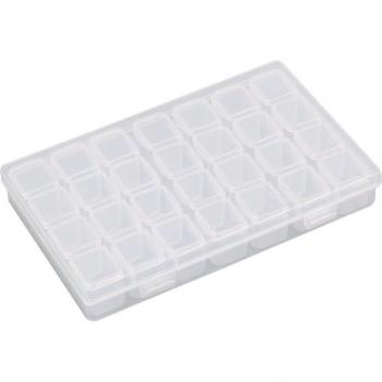 Support de rangement Nail Art 28 cases transparentes