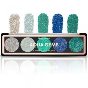 Oceanic Gleam 5‑Shade Sparkle Palette