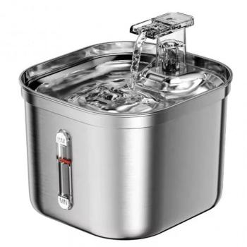 Sunny Steel Ciotola d’Acqua 2,2 l – Fontanella per Animali