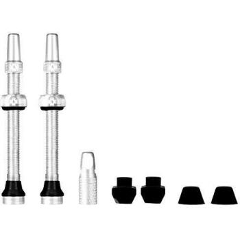 Muc-Off Tubeless Valve Pack 80 mm en Color Plata